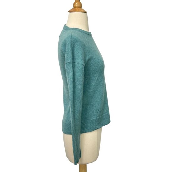 Zadig Voltaire Cici Star Patch Cashmere Sweater Green Blue Crewneck Soft Size XS - Picture 4 of 10